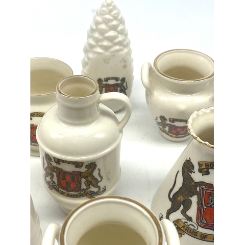 248 - 7 pieces of W H Goss Aberdeen crested China