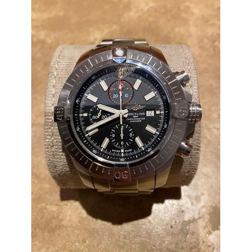 99 - Breitling Super Avenger Chronograph 44, dated 2023, box and original papers