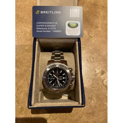 99 - Breitling Super Avenger Chronograph 44, dated 2023, box and original papers