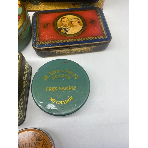 395 - A collection of old tins