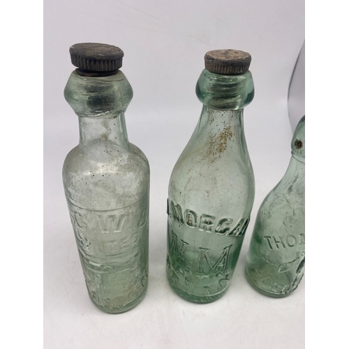 402 - 3x glass bottles, Aberdeen, Brynns, Glasgow