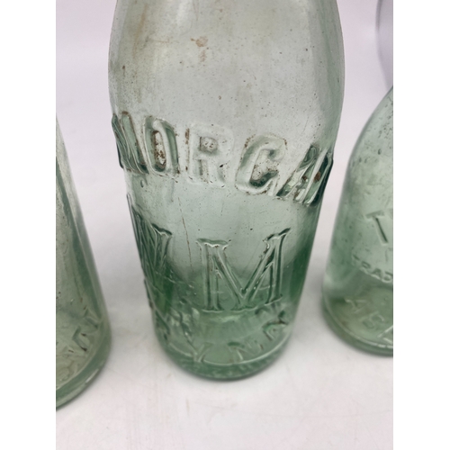 402 - 3x glass bottles, Aberdeen, Brynns, Glasgow