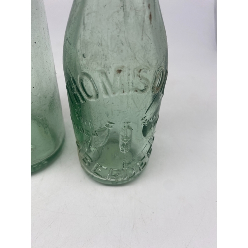 402 - 3x glass bottles, Aberdeen, Brynns, Glasgow