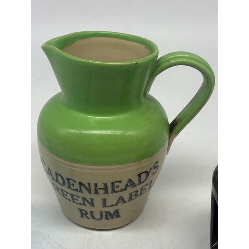 406 - A Caddenheads rum Aberdeen water jug