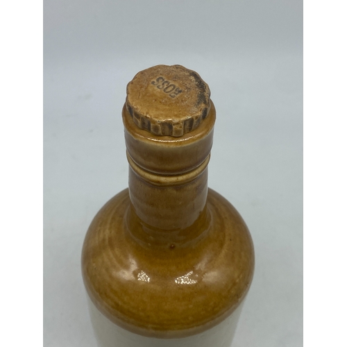 410 - A Ross Brothers Edinburgh stone ginger beer bottle