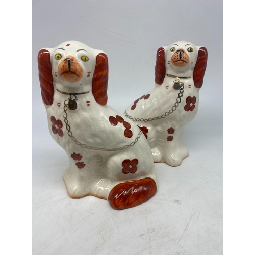 445 - A pair Wullie dogs ornaments