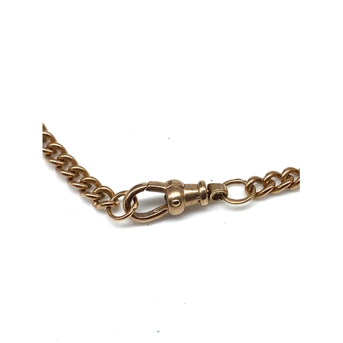 519 - A vintage 9ct rose gold chain, sold links, 15.2 grams approx weight, in very good condition, 20 inch... 