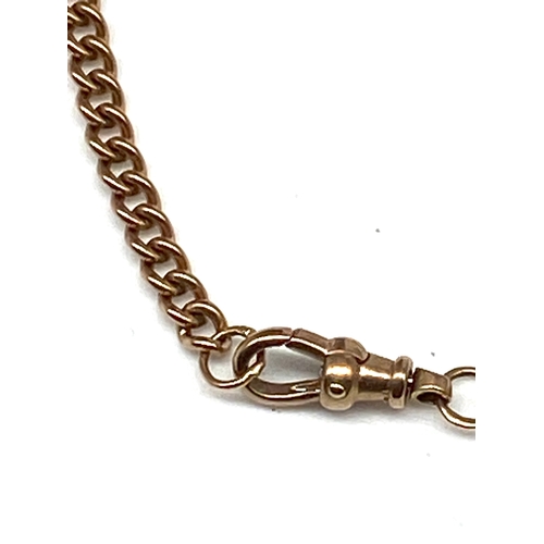 519 - A vintage 9ct rose gold chain, sold links, 15.2 grams approx weight, in very good condition, 20 inch... 