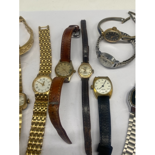 296 - A mixed lot of ladies watches