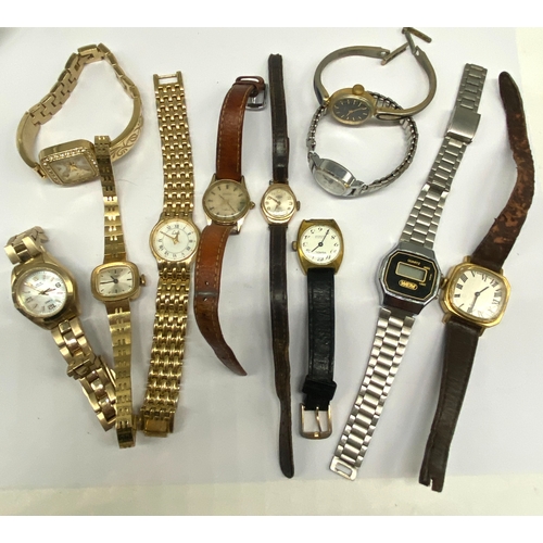 296 - A mixed lot of ladies watches