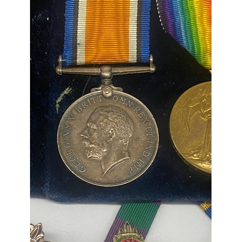 320 - A collection of medals & ribbons, medals are engraved 203966 GNR. J. M.Lamb R.A