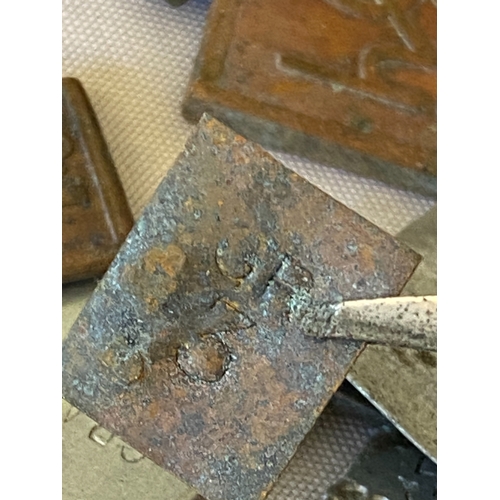 121 - A collection of postal stamp weights