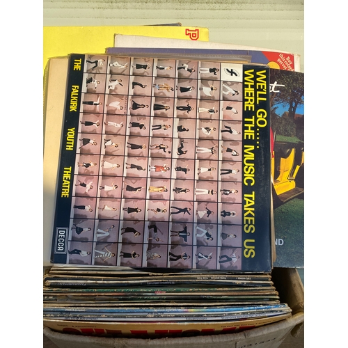 A large collection of music LPS