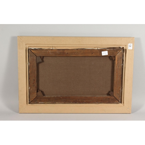 314 - 20th century continental school, An impressionist Parisian street scene with figures and a horse dra... 