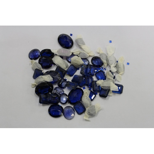 1005 - Faceted sapphire gem stones.