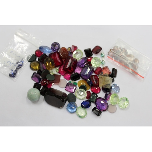 1011 - A group of mixed gemstones.