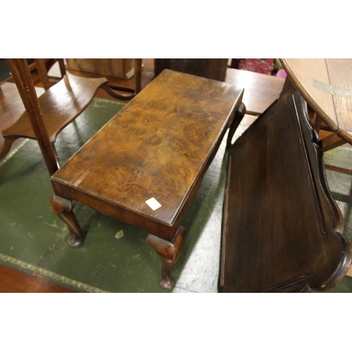 293 - A walnut tray table.