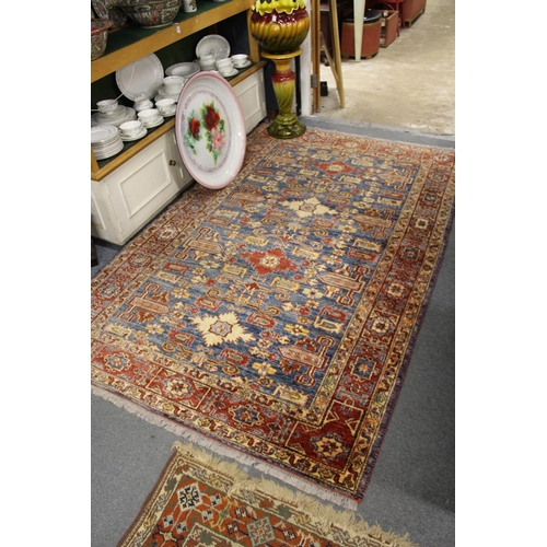 300 - A good modern Persian type carpet with abstract decoration.