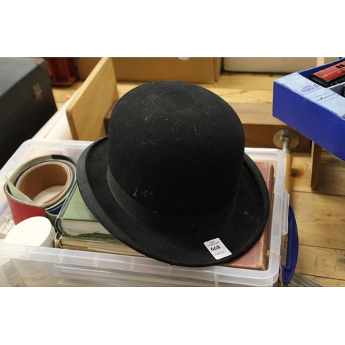 668 - A bowler hat.