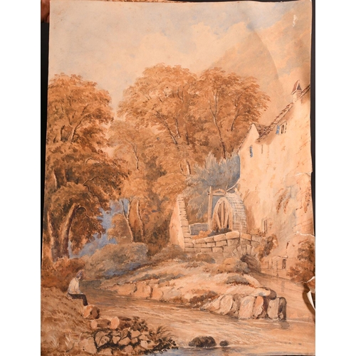 112 - 19th Century English School. Two Large Format Watercolours of Pastoral Scenes. 24