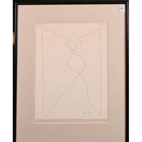 120 - Gori (20th century) Abstract Composition, ink, signed and dated '87', 16