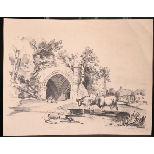 68 - A collection of mainly 19th century, pen, ink & wash and pencil drawings, various subjects, (qty)