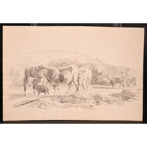 68 - A collection of mainly 19th century, pen, ink & wash and pencil drawings, various subjects, (qty)