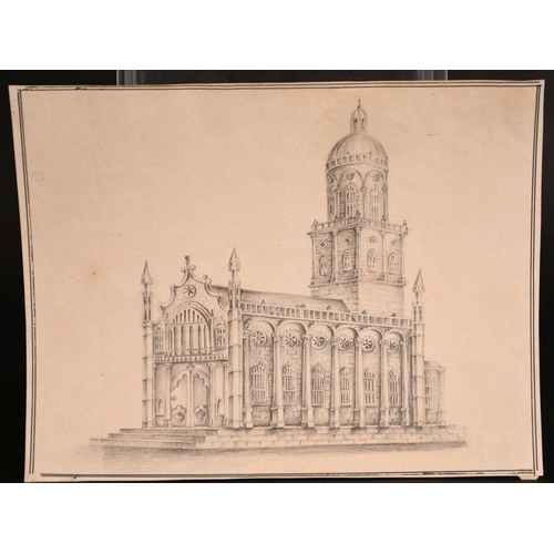 68 - A collection of mainly 19th century, pen, ink & wash and pencil drawings, various subjects, (qty)