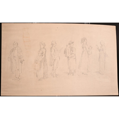 68 - A collection of mainly 19th century, pen, ink & wash and pencil drawings, various subjects, (qty)