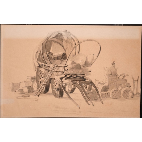 68 - A collection of mainly 19th century, pen, ink & wash and pencil drawings, various subjects, (qty)