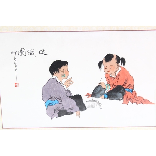 466 - MANNER OF FENG ZHANG, Chinese. A Study with Two Figures, 10