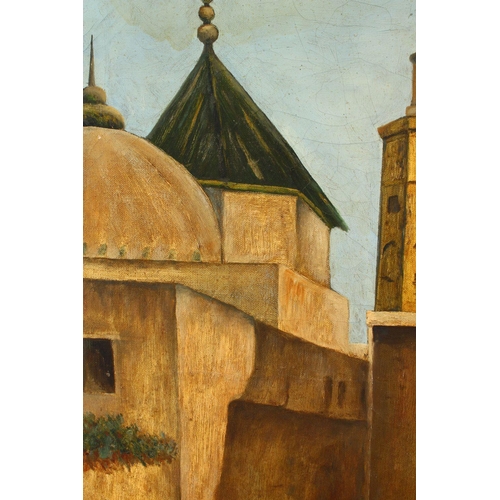 716 - AN EARLY 20TH CENTURY ORIENTALIST OIL PAINTING OF NORTH AFRICA, on canvas, signed and dated lower ri... 