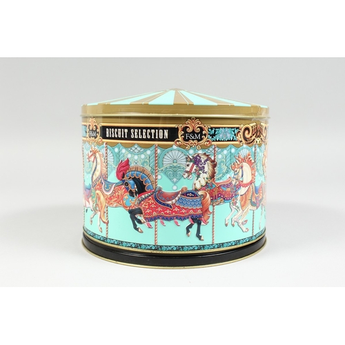 45 - A FORTNUM AND MASON MERRY GO ROUND BOX - musical.