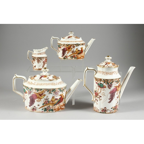 284 - A ROYAL CROWN DERBY OLDE AVESBURY  FOUR PIECE TEA SET.