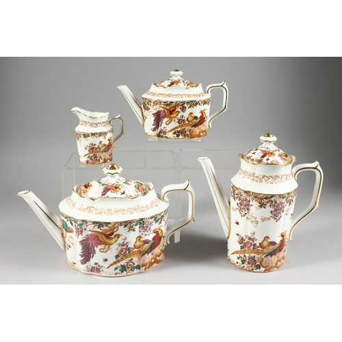 284 - A ROYAL CROWN DERBY OLDE AVESBURY  FOUR PIECE TEA SET.