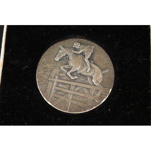 772 - BRITISH SHOW JUMPING ASSOCIATION  TWO SILVER MEDALS won by Mr H.M.  Llewellyn, 1939.