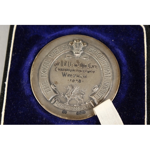 773 - THE ROYAL WELSH AGRICULTURAL SHOW TWO SILVER MEDALS won by Sir D.R. Llewellyn 1925 - 1930.