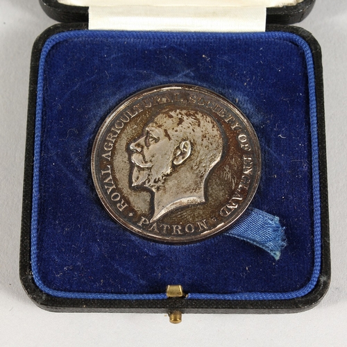 775 - ROYAL AGRICULTURAL SOCIETY OF ENGLAND, NOTTINGHAM , 1928, BEST HEREFORD BULL MEDAL. Awarded to  Sir ... 