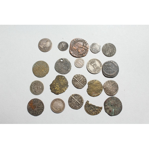 786 - A SMALL COLLECTION OF EARLY MAUNDY AND OTHER COINS (20)