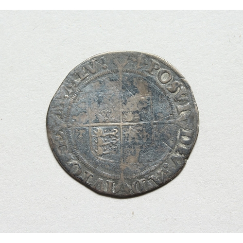 789 - AN ELIZABETH 1ST SILVER SHILLING, flat top shield, 1559 - 1560