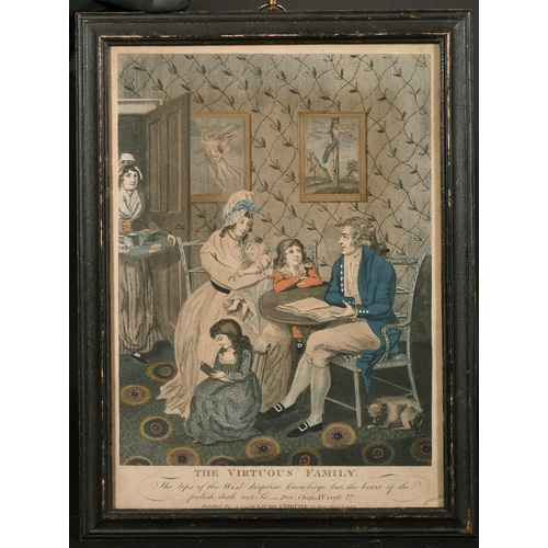 114 - 'The Virtuous Family' Published by Laurie and Whittle, circa 1794, 14.5