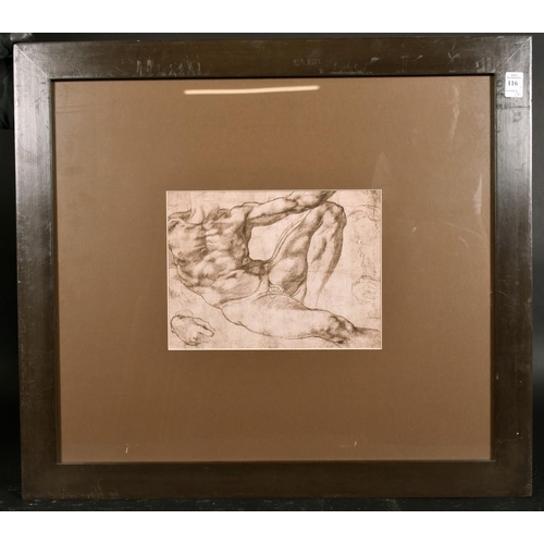 116 - A set of four prints, Two of old master subjects, and two of sand dunes, various sizes, (4).