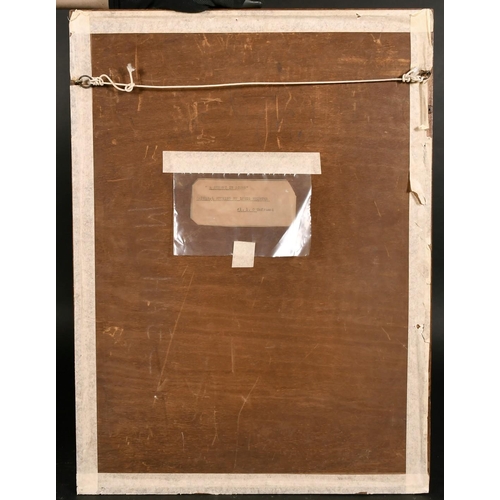 131 - J. Beattie Scott (c. 1865-1937) children outside a shop with two other architectural etchings by dif... 