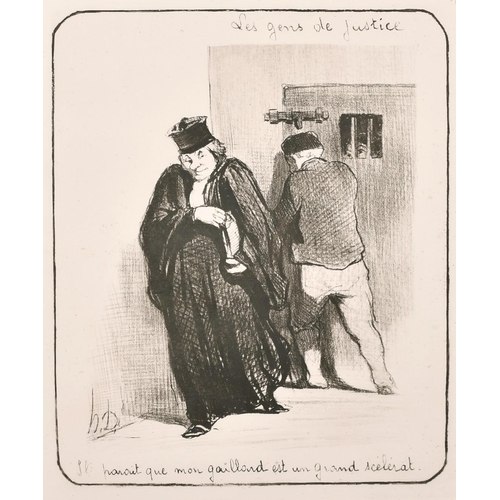 134 - A set of four Daumier prints, 