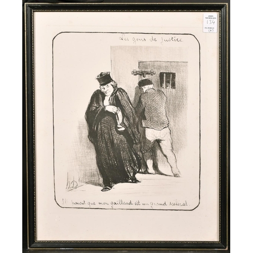 134 - A set of four Daumier prints, 