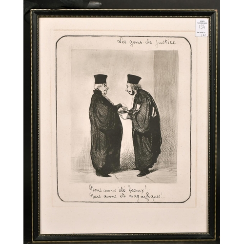 134 - A set of four Daumier prints, 