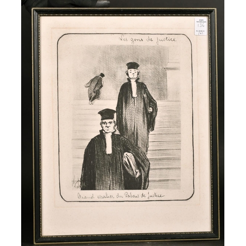 134 - A set of four Daumier prints, 