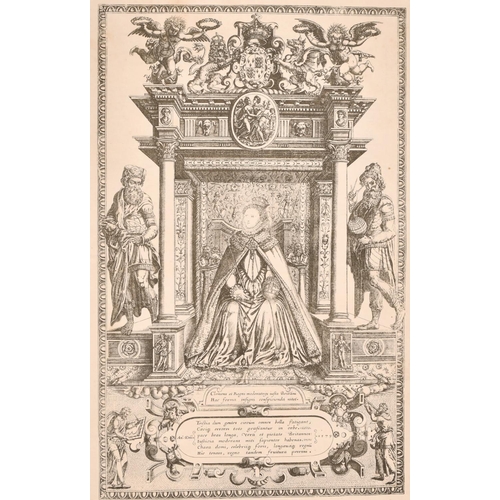 139 - After Christopher Saxton, The frontispiece along with the preliminary pages for an atlas of England ... 