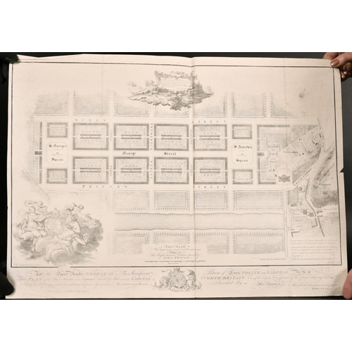 144 - After James Craig (engraved by P Begbie), proposed plan for the new streets and square intended for ... 