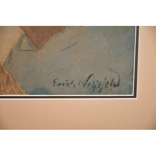 156 - Erich Wolfsfield (1885-1956) German, A head study of the North African males, 13.5